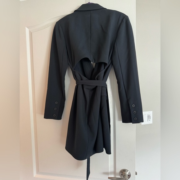 Anthropologie Tie Waist Blazer Mini Dress - Picture 7 of 7